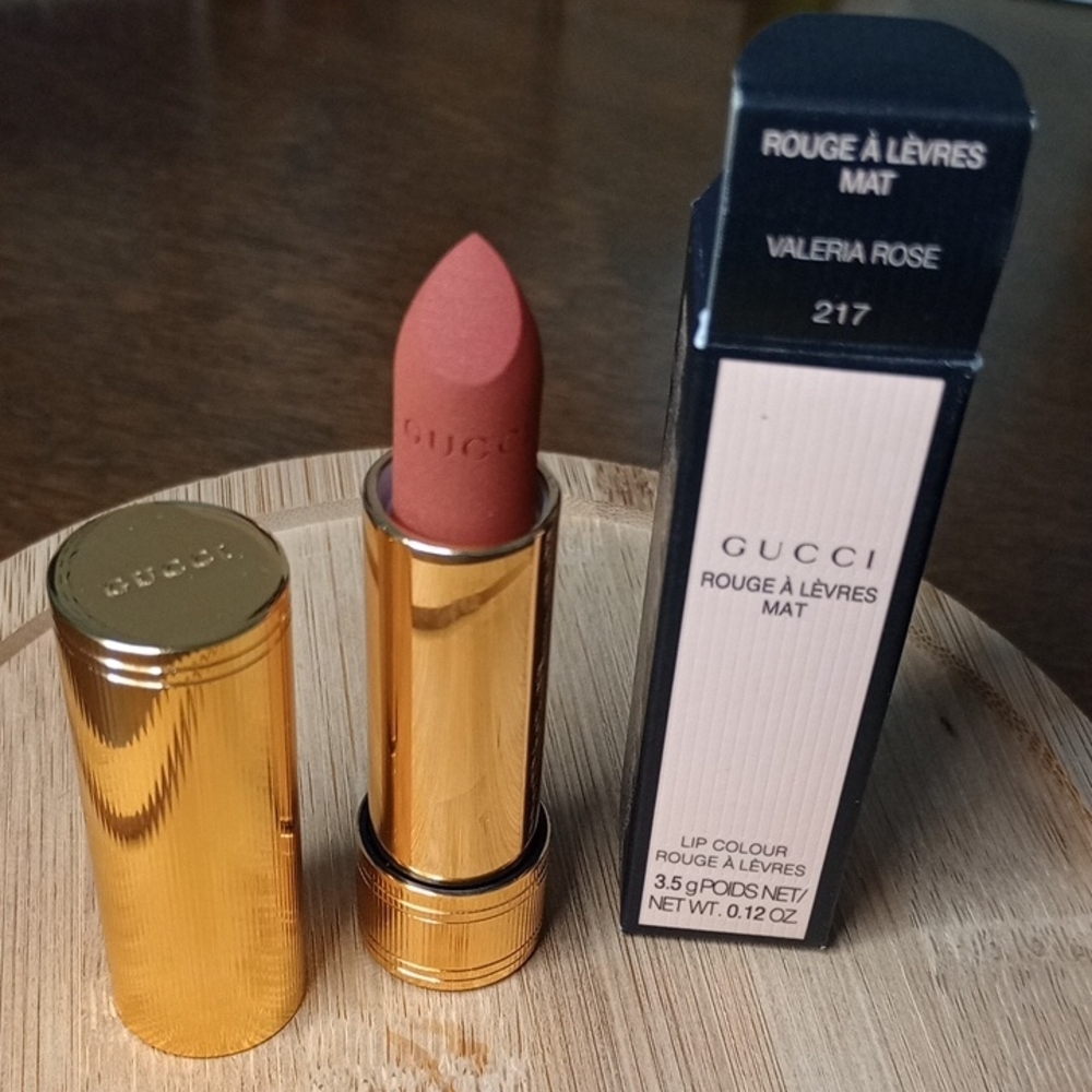 Gucci Matte Lipstick - 217 Valeria Rose NIB